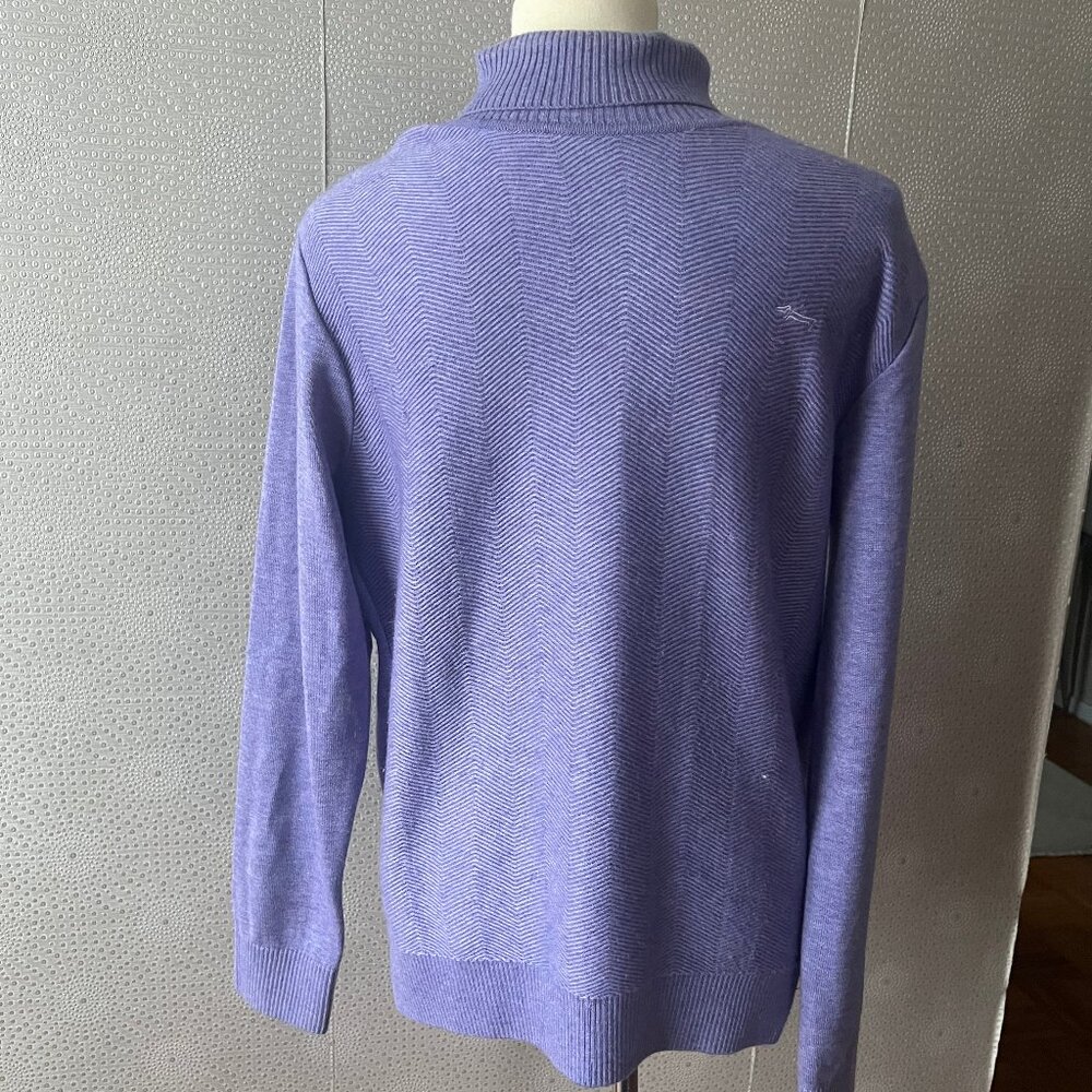 Louis Castel Unisex Violet Long Sleeve Turtleneck Pullover Sweater Size 100 US M